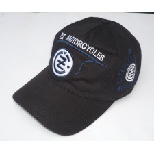 KŠILTOVKA VYŠÍVANÁ - ČERNÁ - ČZ  MOTORCYCLES LOGO S PLAMENY - ČZ STRAKONICE